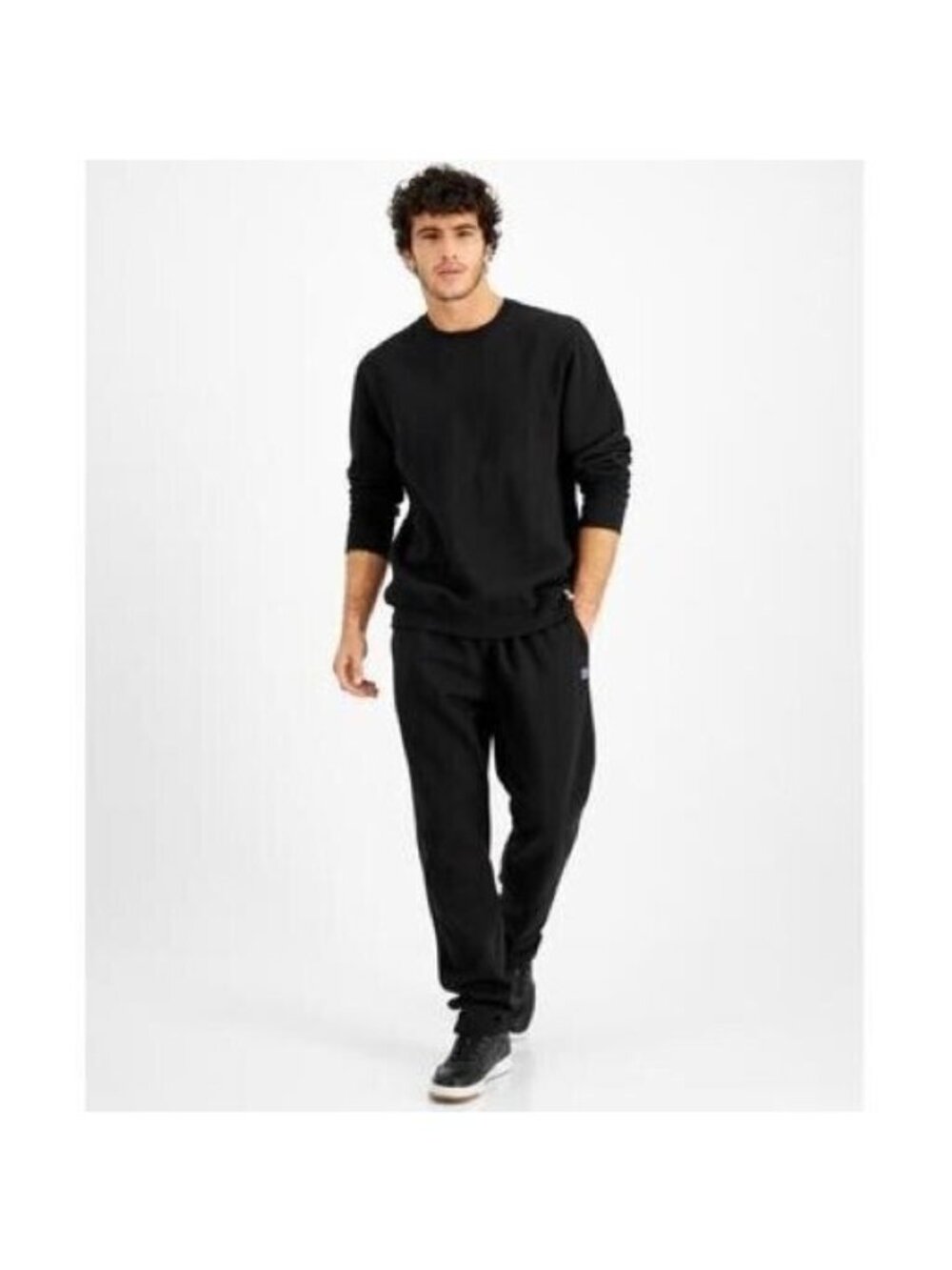 Russell Athletic Men's Solid Fleece Sweatshirt Black Size Large